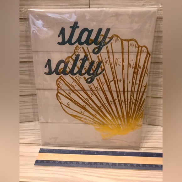 ❌Must  Bundle❌ Stay Salty Canvas Decor NWT - Picture 4 of 6